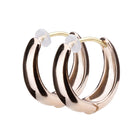 K18post ドロップフープピアス ミディアム