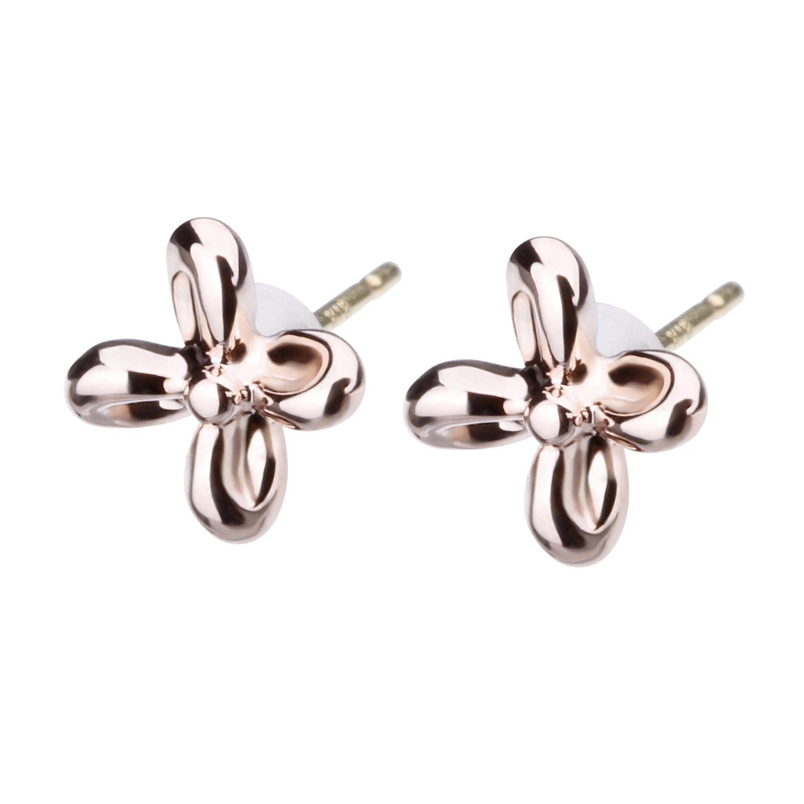 K18post クラフトフラワーピアス