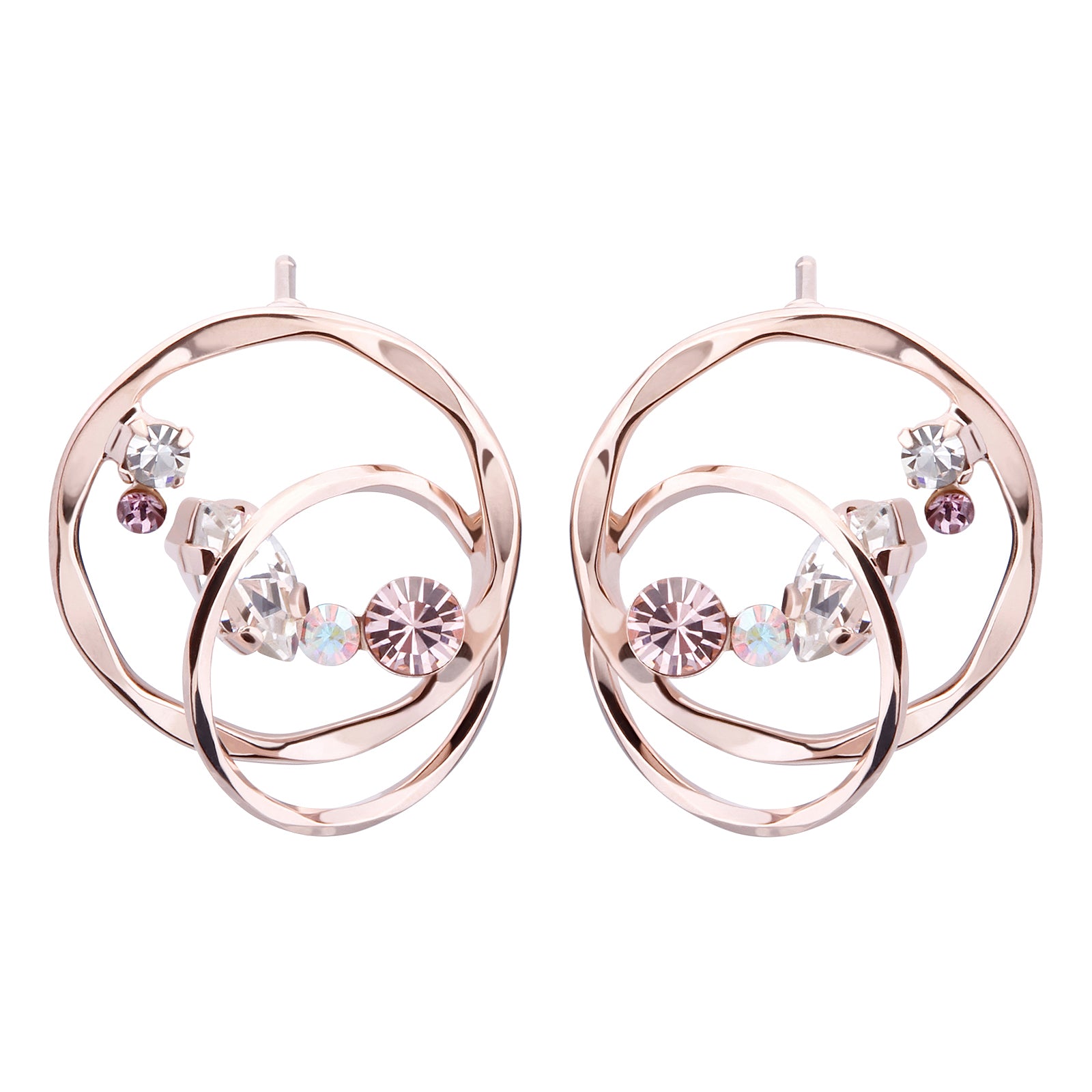 Preciosa Crystal デュオエクラサークルピアス