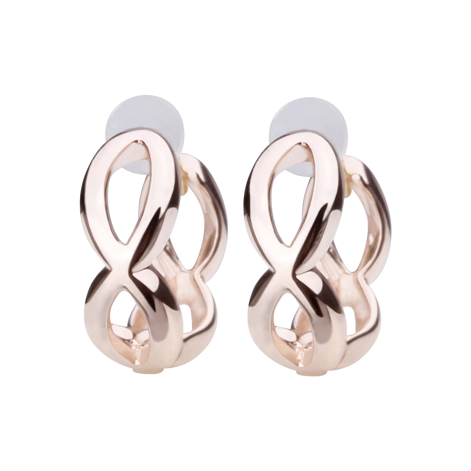 K18post インフィニティフープピアス