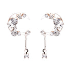 Preciosa Crystal クレセントピアス