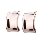 K18post クラフトハーフラウンドピアス