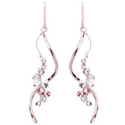 Preciosa Crystals アシンメトリーフックピアス