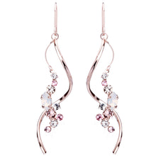 Preciosa Crystals アシンメトリーフックピアス