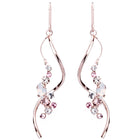 Preciosa Crystals アシンメトリーフックピアス