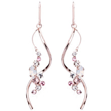 Preciosa Crystals アシンメトリーフックピアス