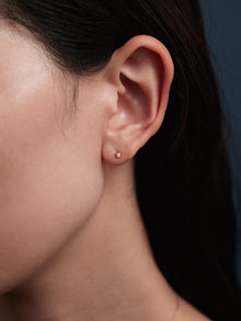 Pt900post 2サイズ キューブピアス