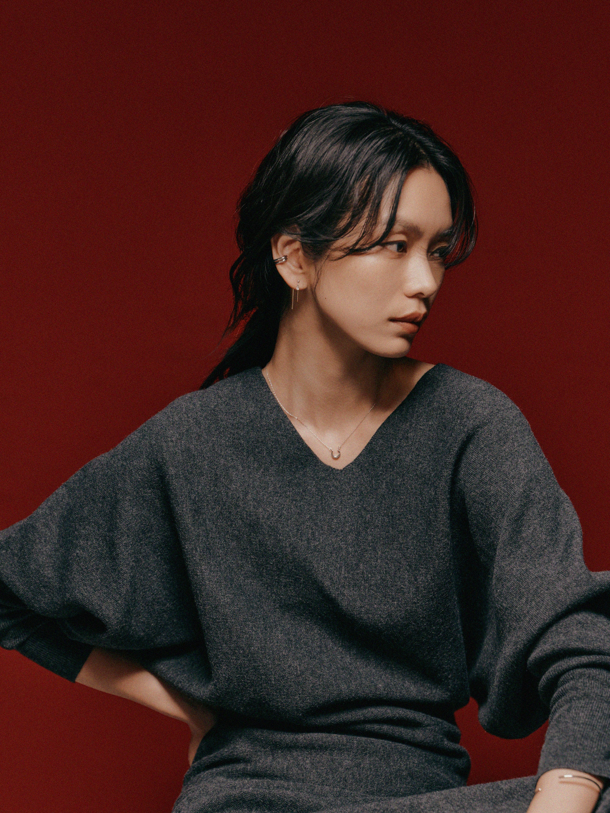 Pt900post スティックバックキャッチピアス