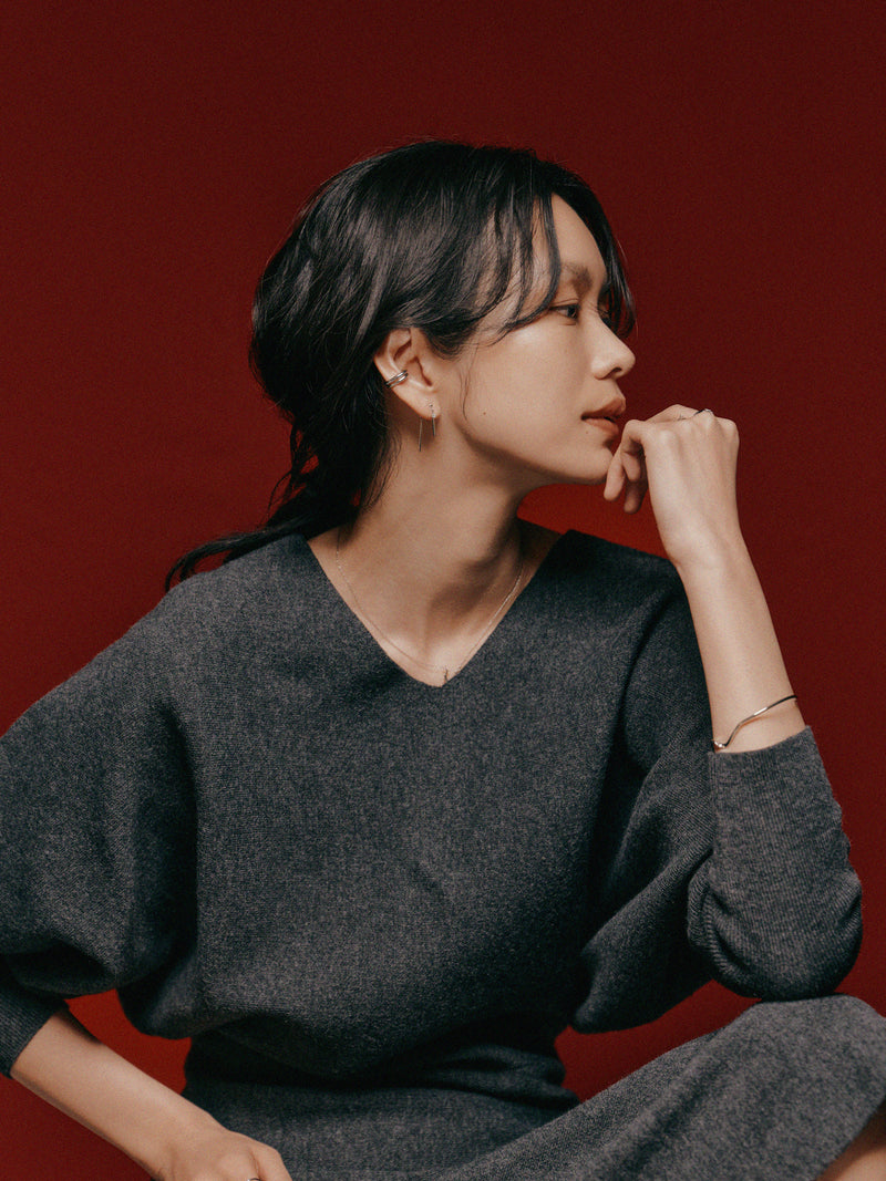 Pt900post スティックバックキャッチピアス