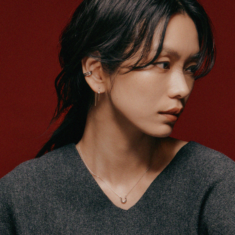 Pt900post スティックバックキャッチピアス