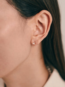 Pt900post リュクスパールビジューピアス
