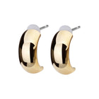 Pt900post ハーフラウンドピアス