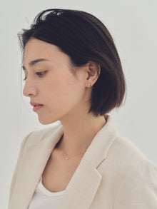 Pt900post クラフトドロップピアス