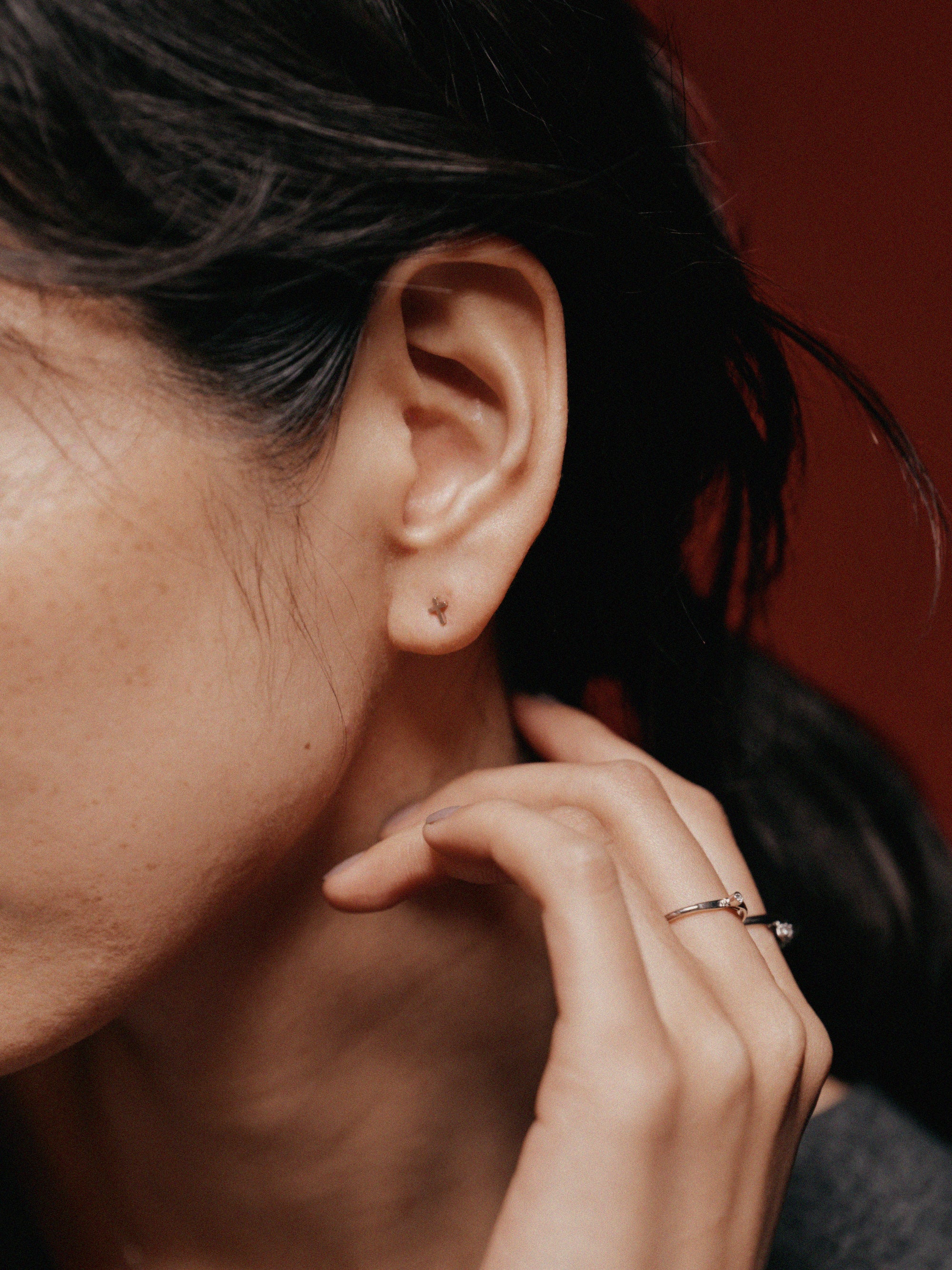 Pt900post クロスピアス