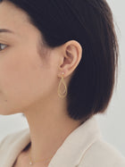 Pt900post ドロップフレームピアス