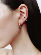 Pt900post トリニティフープピアス