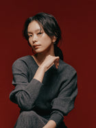 Pt900post ツイステッドフープピアス