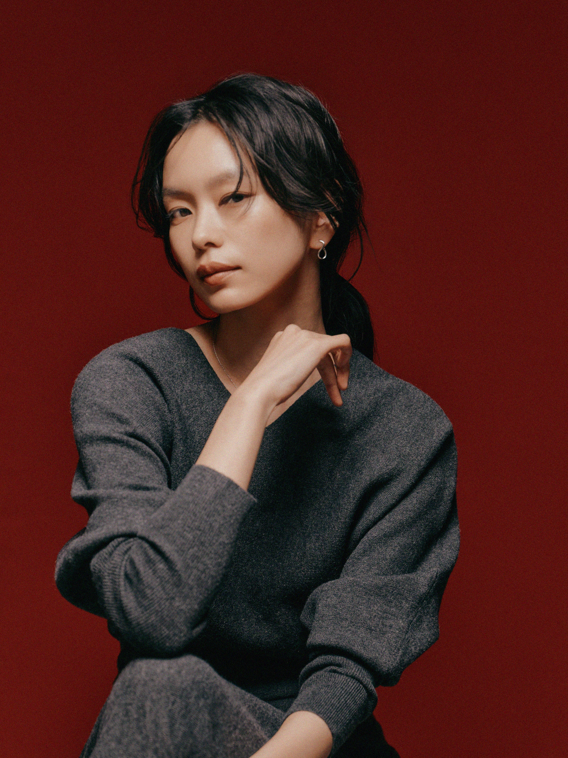 Pt900post ツイステッドフープピアス