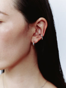 Pt900post ドロップフープピアス スモール