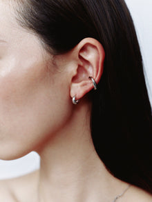 Pt900post ドロップフープピアス スモール