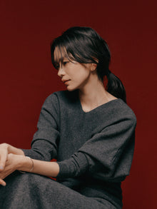 Pt900post スクエアフープピアス