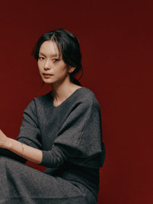 Pt900post スクエアフープピアス