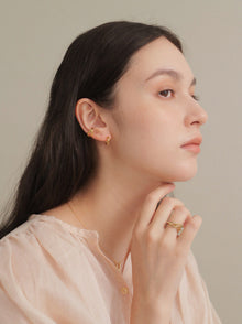 Pt900post インフィニティフープピアス