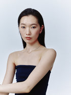 Pt900post プレーンフープピアス スモール