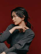 Pt900post ヘキサゴンフープピアス