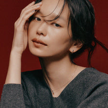 Pt900post ヘキサゴンフープピアス