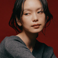 Pt900post テクスチャーフープピアス