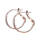 3サイズ×3コーティング プレーンフープピアス