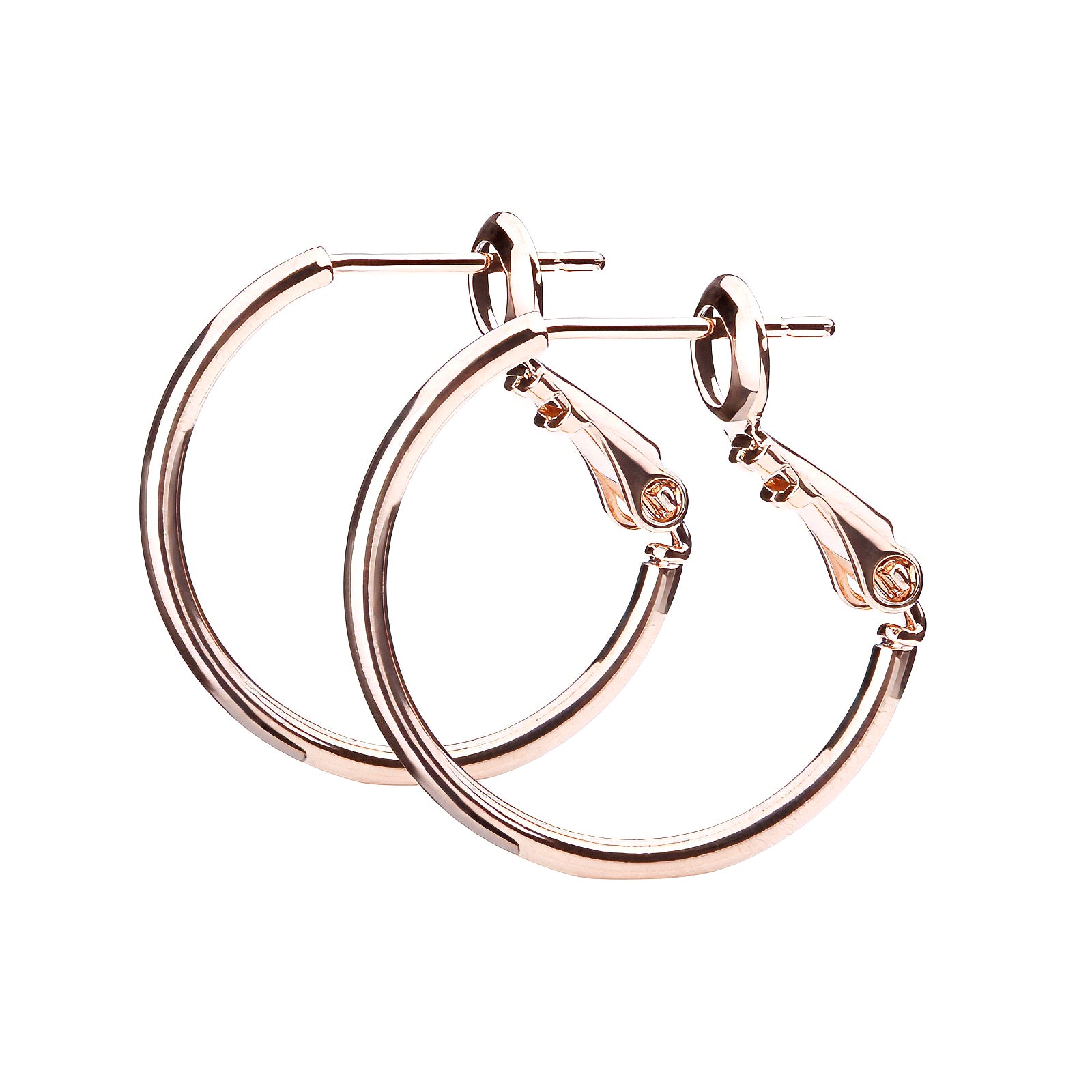 3サイズ×3コーティング プレーンフープピアス