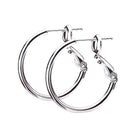 3サイズ×3コーティング プレーンフープピアス