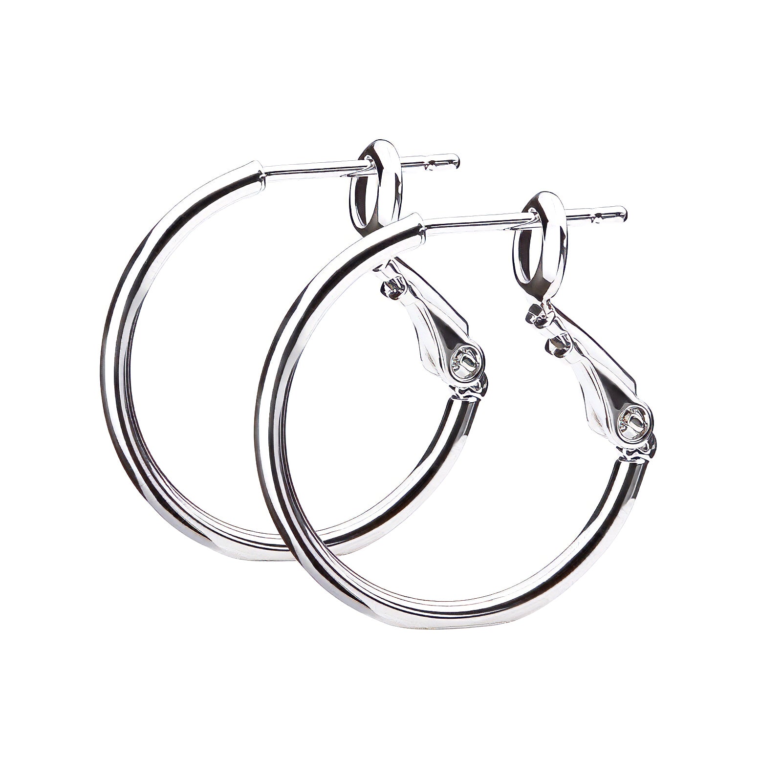 3サイズ×3コーティング プレーンフープピアス