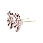 K18post クラフトフラワーピアス