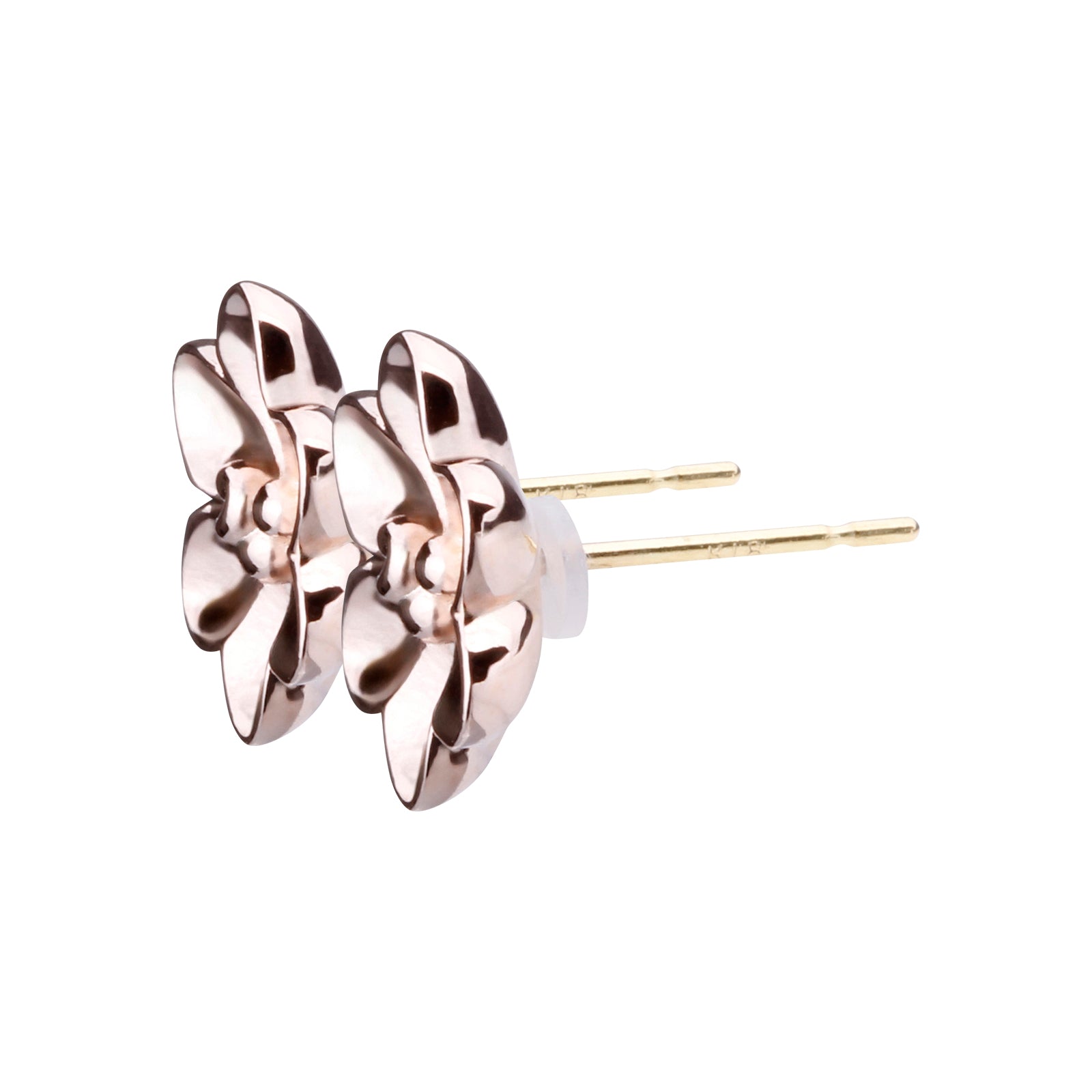 K18post クラフトフラワーピアス