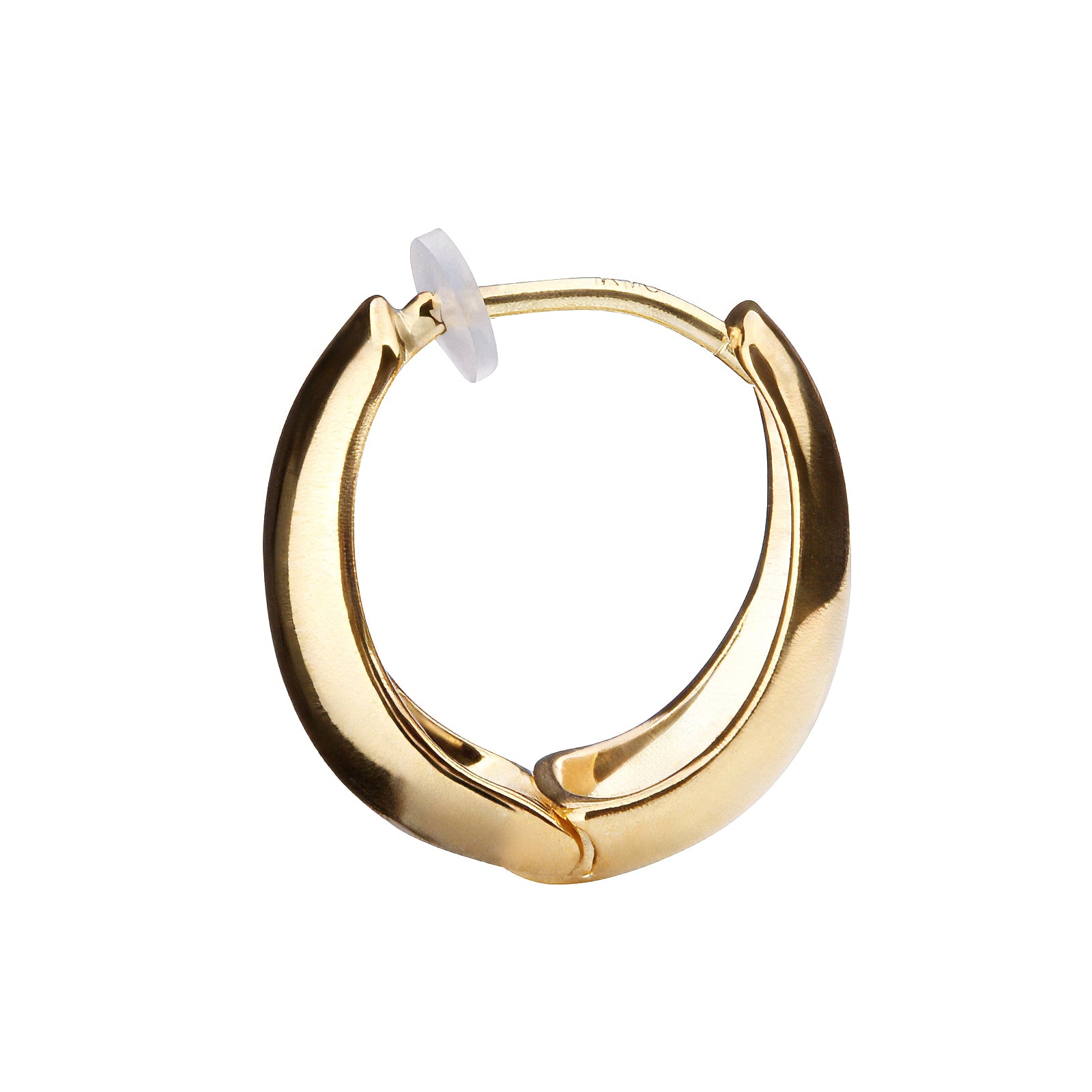 K18post ドロップフープピアス ミディアム