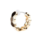 Pt900post ヘキサゴンフープピアス