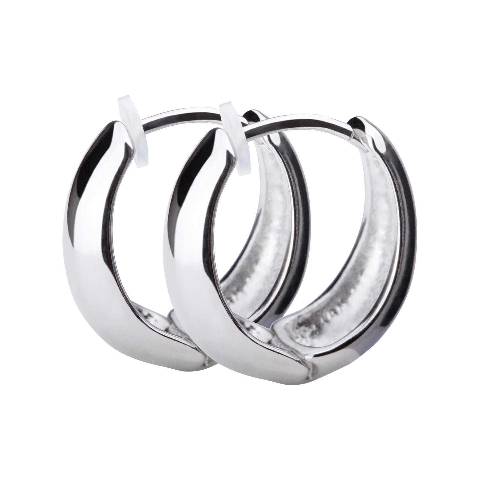 Pt900post ドロップフープピアス ミディアム