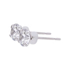 Pt900post キュービックピアス 4サイズ