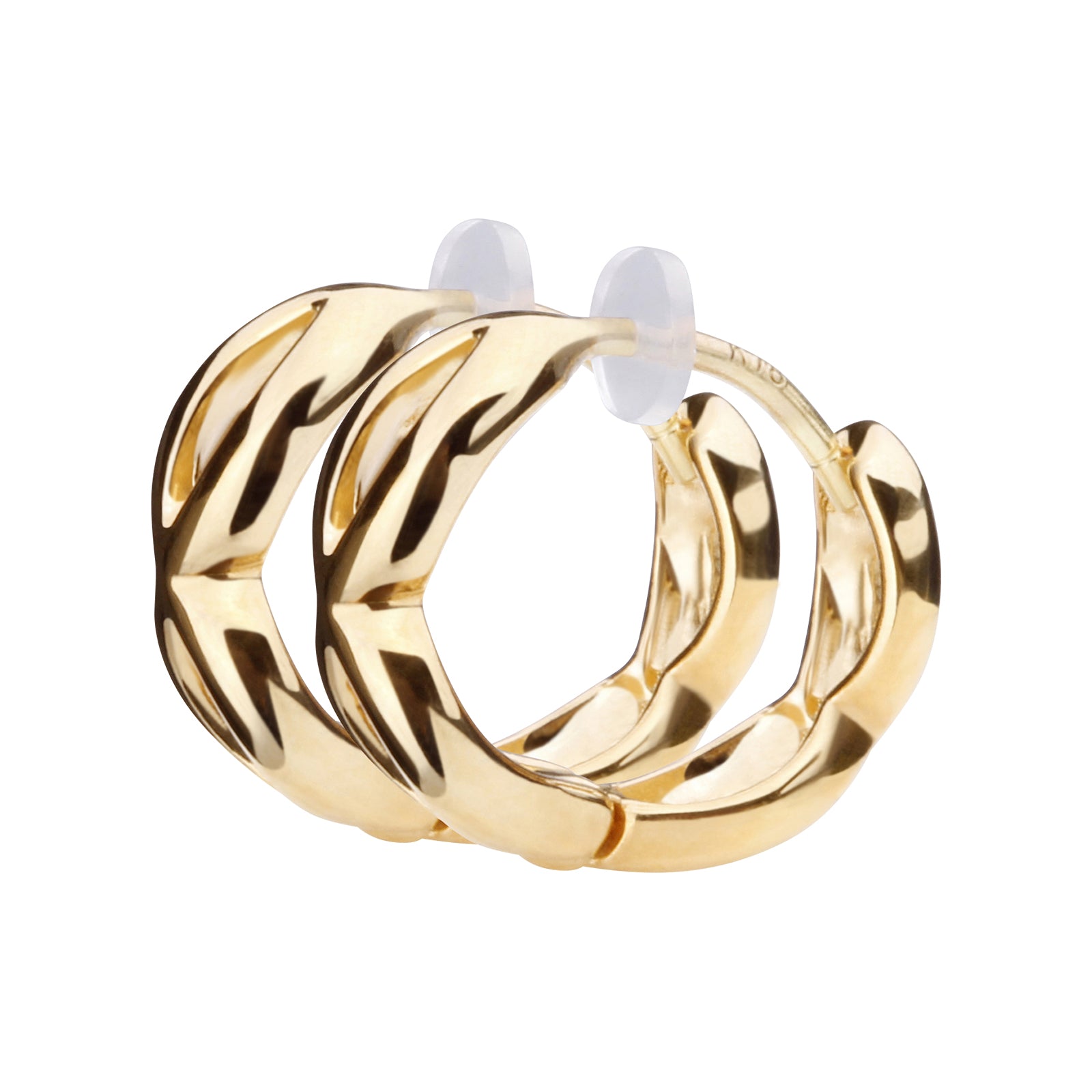 K18post インフィニティフープピアス