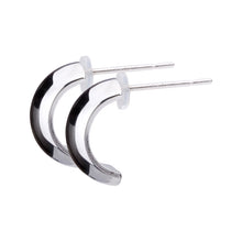 Pt900post ハーフラウンドピアス