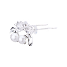 Pt900post パール＆ビジューピアス