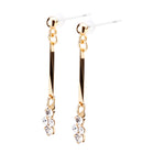 Pt900post メタリックバーピアス