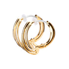 Pt900post トリニティフープピアス