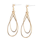 Pt900post ドロップフレームピアス