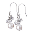 パール＆ビジューフックピアス