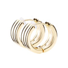 K18post テクスチャーフープピアス