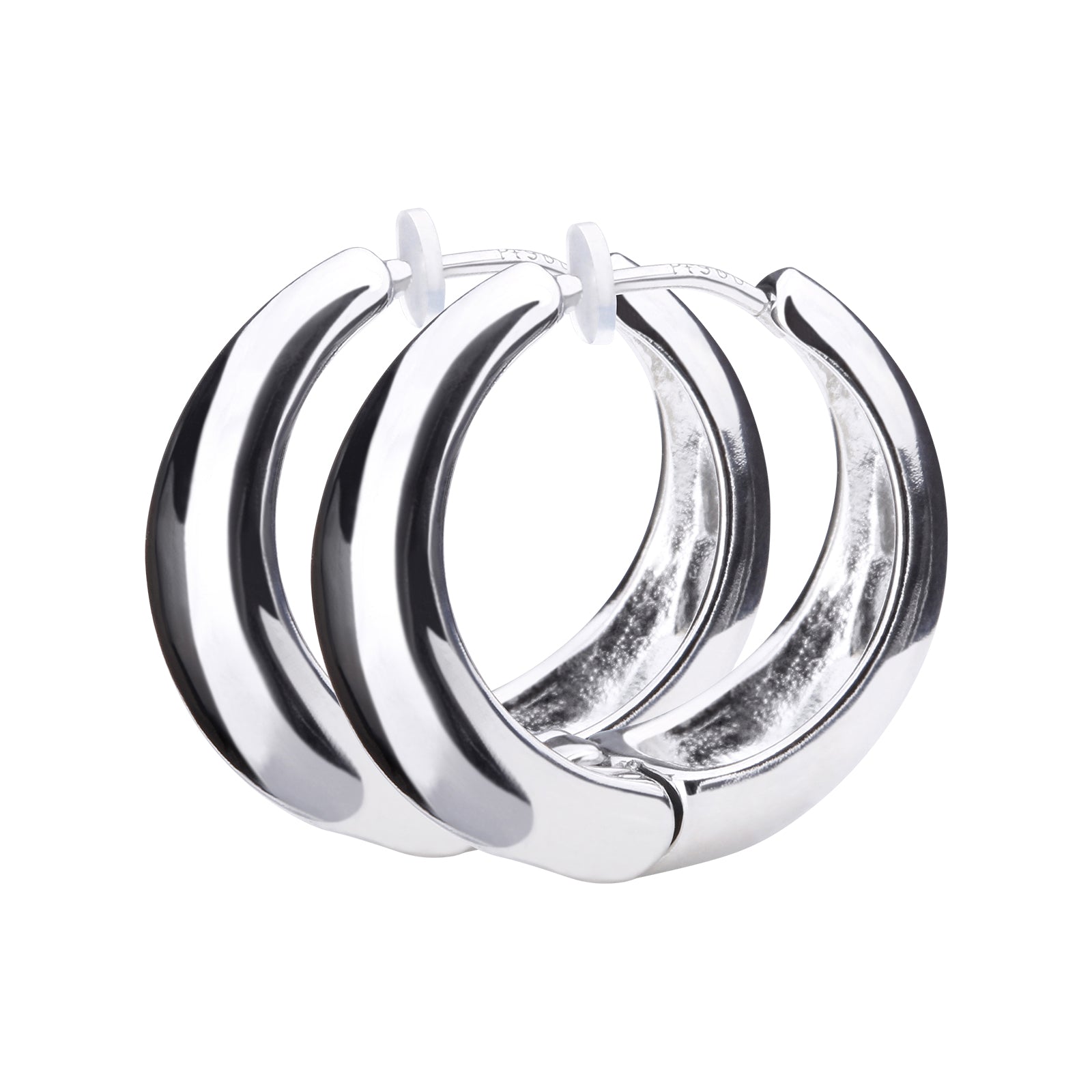 Pt900post ドロップフープピアス ラージ